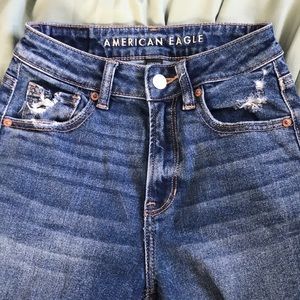 Dark wash American eagle jeans